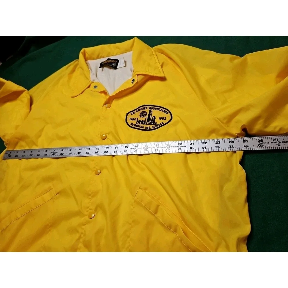 Vintage Shell Oil Company Cat Cracker‎ Catalytic Nylon Swingster Jacket 1982 XL
